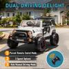 24V Kids Ride On Electric Car with Parent Remote Control, 2WD Ride-On Toy for Ages 38, High/Low Speed, Rear Suspension, Trunk Storage, Pull Handle, Bluetooth, USB, LED Lights (White) view 4