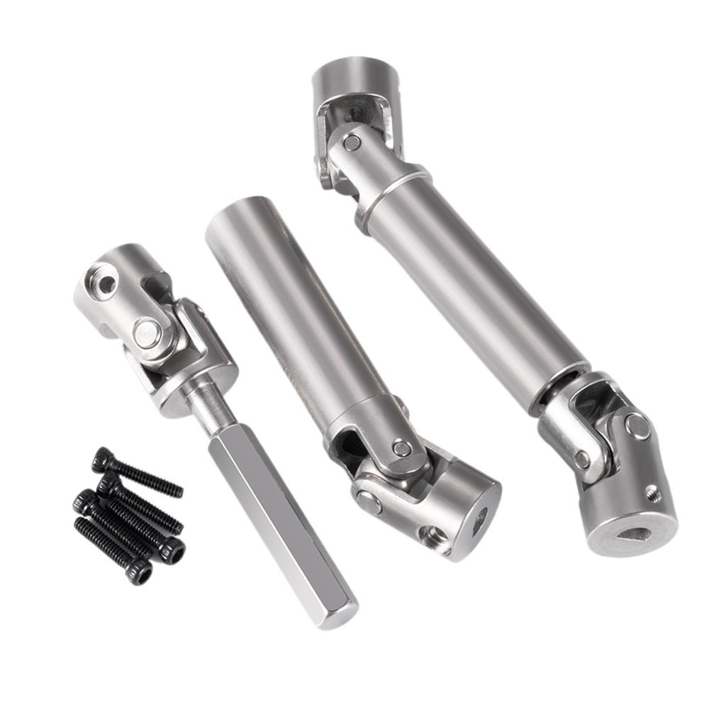 1Set Stainless Steel Drive Shaft for FMS FCX18 LC80 1/18 RC Car Truck Model Upgrade Parts Accessories