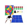 WUPIOS 2-in-1 Giant Tic Tac Toe Game Bean Bag Toss Games, 4.5FT Double-Sided Large Tic Tac Toe Game with 10 Pcs Bean Bags, Outdoor Games for Adults and Family Lawn Yard Carnival Field Day Party view 1