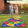 WUPIOS 2-in-1 Giant Tic Tac Toe Game Bean Bag Toss Games, 4.5FT Double-Sided Large Tic Tac Toe Game with 10 Pcs Bean Bags, Outdoor Games for Adults and Family Lawn Yard Carnival Field Day Party view 2