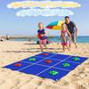 WUPIOS 2-in-1 Giant Tic Tac Toe Game Bean Bag Toss Games, 4.5FT Double-Sided Large Tic Tac Toe Game with 10 Pcs Bean Bags, Outdoor Games for Adults and Family Lawn Yard Carnival Field Day Party view 3
