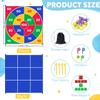 WUPIOS 2-in-1 Giant Tic Tac Toe Game Bean Bag Toss Games, 4.5FT Double-Sided Large Tic Tac Toe Game with 10 Pcs Bean Bags, Outdoor Games for Adults and Family Lawn Yard Carnival Field Day Party view 4