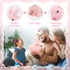 KEHOO Realistic Bunny Toy, Easter Educational Interactive Bunny Toy, Plush Bunny Hopping Rabbit with Sounds and Movements, Twitching Mouth and Nose, and Wiggling Ears (Pink) view 4