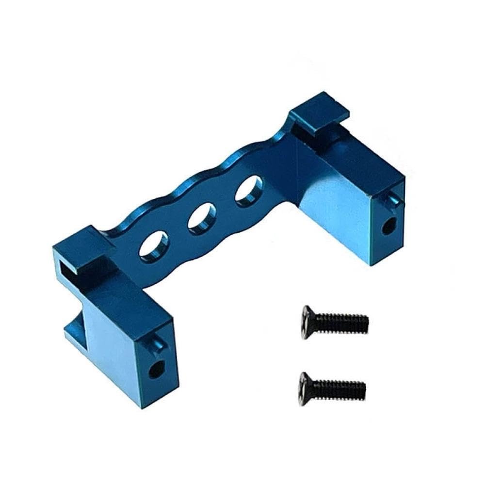 1/14 1/12 RC Car Servo Mount Metal Steering Gear Fixed Seat Upgrade Part Compatible with 144001 144002 144010 124016 124017 124018 19 Models(Blue)