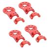 4PCS 12mm 16mm Motor Mount Base Support Bracket Holder for Carbon Tube Frame Compatible with RC Quadcopter Multicopter UAV FPV Drone Parts(16mm red) view 1