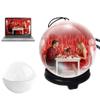 Crystal Ball Video Player for Valentines Day, 3 Inch Photo Album-DIY Video Player, 4G 1000mAH 3D Ultrasound Crystal Ball with Electronic Display, Customizable Gift for Anniversary,Wedding view 1