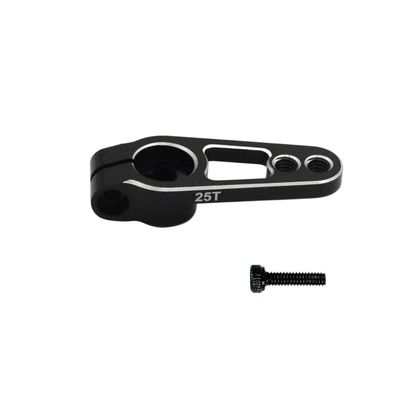 Aluminum 25T Servo Horn 25 Spline M3 Steering Arm Compatible with Futaba Savox Power HD D4 RC Servo Motors Like MG995 MG946R MG996R(Black)