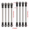 8Pcs Stainless Steel 275mm Wheelbase Links Set with M4 Rod Ends Compatible with 1 10 Scale RC Crawler 275WB Chassis for DIY Upgrade Fits Common TF2 Style Models view 2