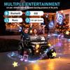 24V Kids Ride On Electric Car with Parent Remote Control, 2WD Ride-On Toy for Ages 38, High/Low Speed, Rear Suspension, Trunk Storage, Pull Handle, Bluetooth, USB, LED Lights (Black) view 3