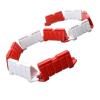 Modular RC Crash Resistant Fences Expandable Road Barriers for 1/14 to 1/28 Scale RC Models Accessory Sturdy Plastic ABS- 60 Pieces view 2