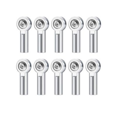 10PCS M2 Link Tie Rod End Universal Joint Ball Head Connector Steering Pushrod Linkage Compatible with RC Car Boat Vehicle Parts(Silver)