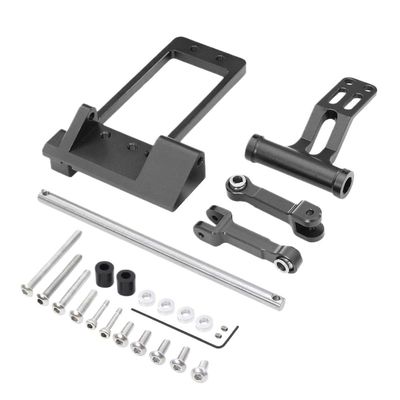 III CNC BAT Servo Mount with Simulation Hydraulic Steering Kit Compatible with 1 10 Scale RC Crawler 3 AR45F Portal Axle Chassis for Off Road Vehicle(Black)