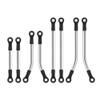 8Pcs Stainless Steel Links Set Compatible with 1 18 Scale RC Crawler Chassis Fits Bronco Style Suspension for Clearance Upgrade Accessories(Bent Links Set) view 1