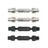 2pcs Ural Truck RC Car Spare Parts Metal Front Rear Drive Shaft(Black) view 2