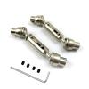 2pcs Ural Truck RC Car Spare Parts Metal Front Rear Drive Shaft(Black) view 4