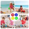 SHYYOULQE 4 Pack Beach Sand Sifters Bright Colors Strainers for Treasure Digging and Water Play Ages 12+ Multi Color Sand Sifters view 3