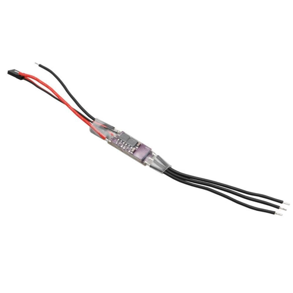 32 Bit Electronic Speed Controller 2-4S 40A AM32 ESC 1 Piece with PWM DSHOT Sinusoidal Compatible with FPV Drones RC Crawler Cars(AM32 ESC)