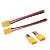 2Pcs XT90 Connector Set Female Male with 100mm 12AWG Wire for ESC Charger Compatible with RC Lipo Drone Car Boat FPV(1Pair XT90) view 1