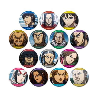 Anime Kingdom Trading Scene Tin Badges Box of 14