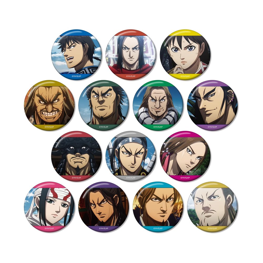 Anime Kingdom Trading Scene Tin Badges Box of 14
