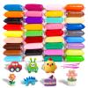 Air Dry Clay - 36 Colors Modeling Clay for Kids, Boys and Girls, Air Dry Clay Bulk Kit for Adults with 3 Sculpting Tools and Instructions, Safe, Non-Toxic, DIY Model Magic Clay Gifts Kids Toys view 1