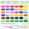 Air Dry Clay - 36 Colors Modeling Clay for Kids, Boys and Girls, Air Dry Clay Bulk Kit for Adults with 3 Sculpting Tools and Instructions, Safe, Non-Toxic, DIY Model Magic Clay Gifts Kids Toys view 2