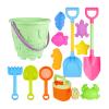 SHYYOULQE Sandcastle Construction with 13 Safe Tools for Digging Molding and Building Beach Sand Castles Building view 1