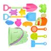 SHYYOULQE Sandcastle Construction with 13 Safe Tools for Digging Molding and Building Beach Sand Castles Building view 4