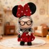 17cm Doll Clothes Set with Glasses Shoes Purse Accessories, Cute Dress Up Outfits for Labubu Doll Decoration Collection (M-Red Dress Set) view 4