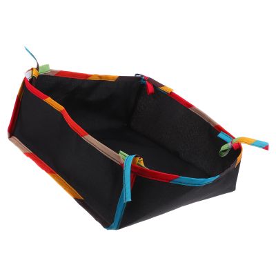 HOOTNEE Stroller Storage Basket Mesh Organizer for Pushchair under Stroller Storage Bag with Adjustable Straps Black Trim for Travel and Outdoor Use