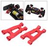 1 Pair RC Rear Lower Suspension Arms, Aluminum Rear Swing Arm for SG 1603 1/16 RC Car, Upgrade Parts with Effective Vibration Reduction, Lightweight Durable Aluminium Alloy for SMO (Red) view 2