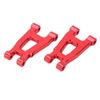 1 Pair RC Rear Lower Suspension Arms, Aluminum Rear Swing Arm for SG 1603 1/16 RC Car, Upgrade Parts with Effective Vibration Reduction, Lightweight Durable Aluminium Alloy for SMO (Red) view 3