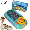 Turbo Race Interactive Game Set with 200 Challenges, Musical Driving Simulation Steering Wheel Game, Educational Table Car Racing Adventure Toy with Sounds & Lights for Boys Girls (#F) view 1