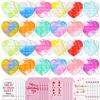 24 Packs Valentine's Day Cards with Pop Fidget Keychain Toys, Stress Anxiety Relief Fidget Toys with Cards for Kids Valentine Classroom Exchange Prizes, Valentine's Day Party Favors(24Pcs) view 1