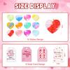 24 Packs Valentine's Day Cards with Pop Fidget Keychain Toys, Stress Anxiety Relief Fidget Toys with Cards for Kids Valentine Classroom Exchange Prizes, Valentine's Day Party Favors(24Pcs) view 2