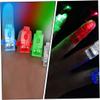 Ameble LED Finger Lights Colorful Plastic Finger Thumb Ring Band Flashlight Toy for Kids Adults 24pcs LED Lights, for Kids, for view 3