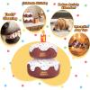 GJEASE Dog Birthday Cake Toy,Squeaky Plush Toy Gifts for Dog Birthday Party Decor Favor for Large,Medium and Small Dogs,with Squeaker & Crinkle view 4