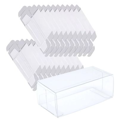 100Pcs Model Car Display Case, 1.2X 1.6x3.2 Clear Miniature Display Case Dustproof Protection Storage Box for Action Figures Toys Collectibles Model