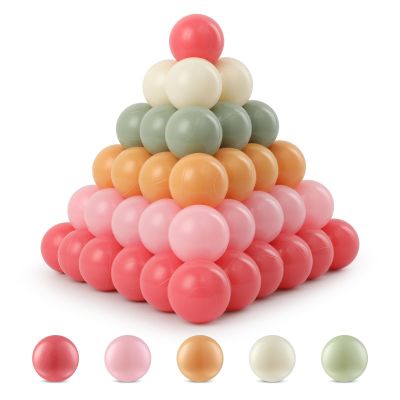 FHRILEK 100 Count 2.2 Inch Non-Toxic Crushproof Soft Ball Pit Balls