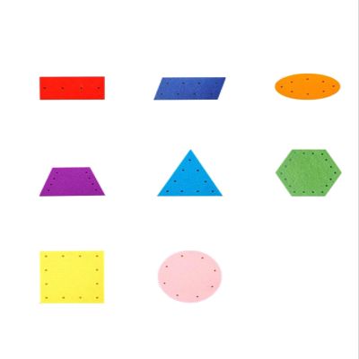 ZQsmgs Montessori Felt Sewing Board Material, Sewing Work Concentration Training Toy