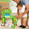 4-in-1 Toddler Basketball Hoop Soccer Goal with Golf Game and Ring Toss, Dinosaur Toys for 1 2 3 Year Old Babies Boys Girls, Kids Sports Toy with Light Sound Music, Xmas Birthday Gifts for Toddlers view 4