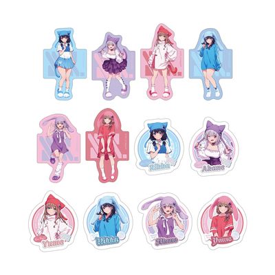 Gridman Universe Drawing Animal Kigurumi Version Trading Die Cut Stickers Box of 12