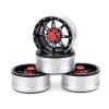 4PCS RC Rock Crawler Metal Wheel Rim 1.9 Inch BEADLOCK 1/10 for Axial SCX10 90046 for TAM-IYA CC01 D90 D110 TF2 TRX-4 S119 view 2