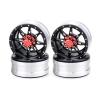 4PCS RC Rock Crawler Metal Wheel Rim 1.9 Inch BEADLOCK 1/10 for Axial SCX10 90046 for TAM-IYA CC01 D90 D110 TF2 TRX-4 S119 view 3