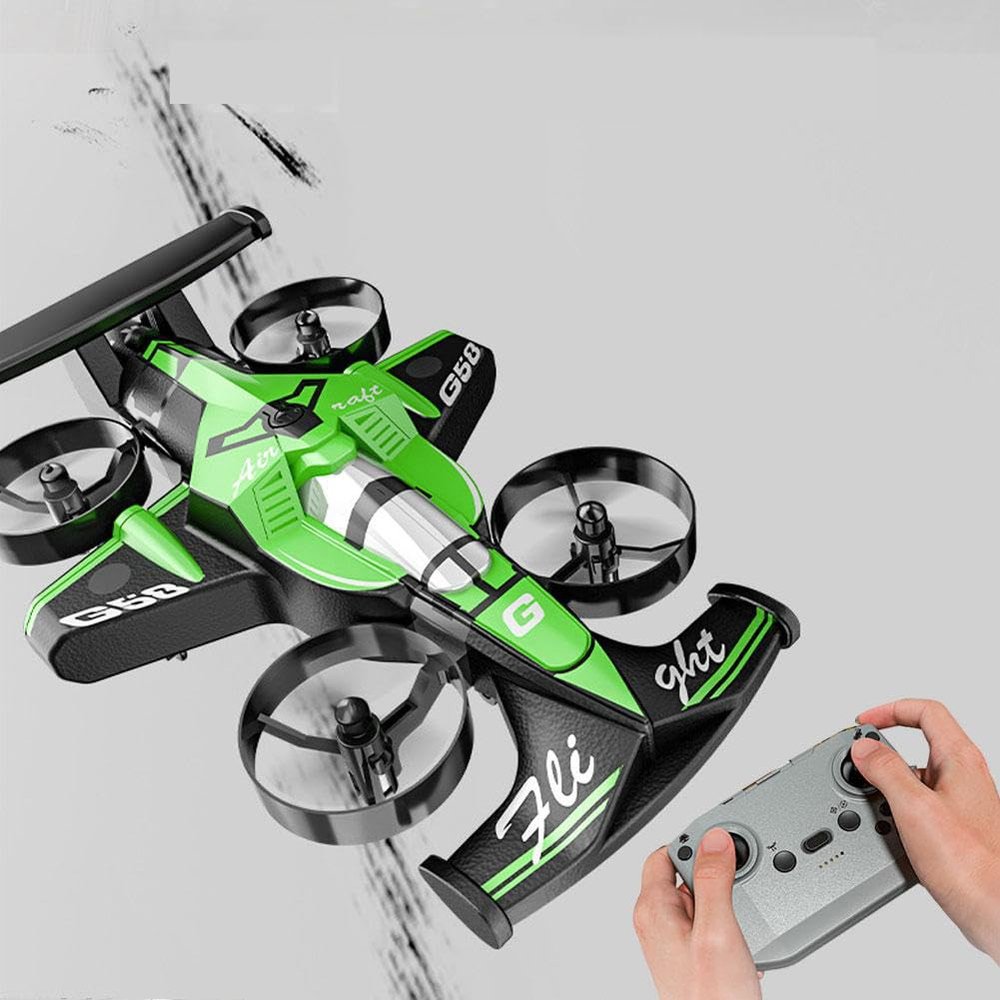 2-in-1 Rechargeable Dual Mode Car Drone,RC Quadcopter & Flying Car Toys for Kids with Jump Fly,LED Stunt Effects, Gesture Steering,Stable Hovering,USB Rechargeable