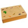 ancona African Animals, English/Simplified Chinese with Pinyin Bilingual, Montessori Preschool Memory Matching Game Box Set with Animal Figurines & 3-Part Cards, Early Education Toy view 3