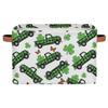 Ackutea St Patrick's Day Storage Baskets, Shamrock Irish Green Clover Large Collapsible Rectangle Shelf Closet Organizer Bins for Kids Toys, Clothes, Book, Bathroom, Nursery Decor, Gift Basket view 1