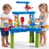 XINNOVEL 3-Tier Sand and Water Table for Kids, Summer Outdoor Beach Outside Backyard Activity Sensory Kids Sand and Water Table, Birthday Gifts for Toddler Boys Girls Ages 3 4 5 6 7 8 view 1