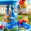 XINNOVEL 3-Tier Sand and Water Table for Kids, Summer Outdoor Beach Outside Backyard Activity Sensory Kids Sand and Water Table, Birthday Gifts for Toddler Boys Girls Ages 3 4 5 6 7 8 view 2
