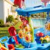 XINNOVEL 3-Tier Sand and Water Table for Kids, Summer Outdoor Beach Outside Backyard Activity Sensory Kids Sand and Water Table, Birthday Gifts for Toddler Boys Girls Ages 3 4 5 6 7 8 view 3